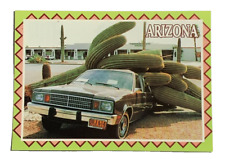 A 10000 pound Saguaro Cactus Crushed a Car Arizona Postcard Unposted picture
