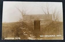 VTG Harrison Tomb North Bend Ohio RPPC B&W Real Photo Postcard picture