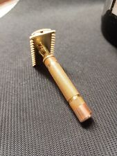 Vintage 1930s 17mm Gillette New DeLuxe Double Edge Safety Razor - No Bent Teeth picture