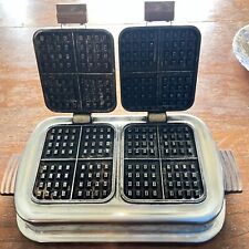 TESTED W/CORD MID CENTURY MODERN RETRO VINTAGE WAFFLE IRON READ DESCRIPTION picture