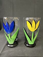 Kosta Boda Tumbler Glass Tulipa 5.5” Tulip Signed - Ulrica Hydman Vallien picture