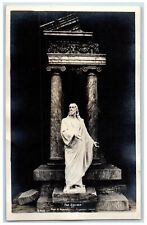 c1910's The Savior By Prof R. Romanelli Statue Florene Italy RPPC Photo Postcard picture