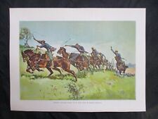 1899 Frederic Remington Lithograph Print - U.S. Artillery Battery Going Up Hill picture