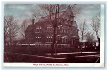 1910 High School, North Baltimore Ohio OH Edon OH Posted Antique Postcard picture