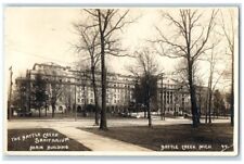 1911 Sanitarium Main Building View Battle Creek Michigan MI RPPC Photo Postcard picture
