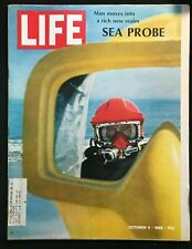 LIFE MAGAZINE Oct 4 1968 - DEEP SEA PROBE / Church & Race Relations / Vanderbilt picture