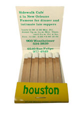 Ruggles Resturant Houston TX Matchbook Match Box Vintage Matches Texas picture
