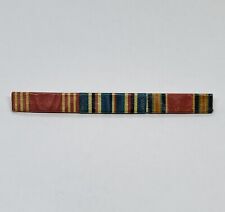 Rare 1940s WWII US Army Military Medal Ribbon Bar Lapel Pin 4” Decor 18 picture