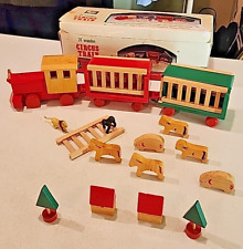 Santa's World Vintage Wooden Circus Train Set 24