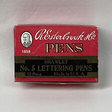 Vtg Esterbrook Co Drawlet No 5 Lettering Fountain Pen Tip Nibs Box of 12 NOS picture