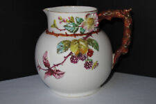 RARE (~1876) EJD Bodley Cream Jug - Relief-moulded Flowers & Butterfly - England picture