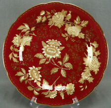 Wedgwood Tonquin Ruby Dark Red & Gold Floral 11 Inch Bone China Dinner Plate C picture