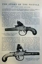1900 Evolution of the Pistol Flintlock Percussion Cap Pistol Colt Revolver picture