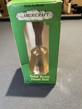 Vintage Americraft Solid Brass Bell Bevin 3 3/8