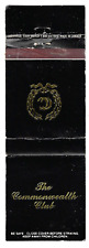 The Commonwealth Club Richmond VA FS Empty Matchbook Cover Embossed picture