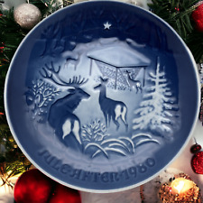 Royal Copenhagen 1980 Christmas in the Woods Porcelain Plate Bing & Grondahl picture