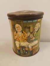 Antique 1920's Tindeco Hunt Scene Tobacco Canister picture