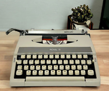 1968 Royal Mercury Portable Typewriter & Case w/New Ribbon Works Great picture