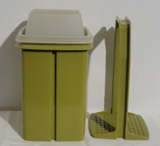 Vintage Tupperware Pickle Lifter Keeper Avocado Green #1330 picture