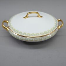 Limoges Old Abbey Covered Casserole Dish # 2 Fine China Gold Accents Made France picture