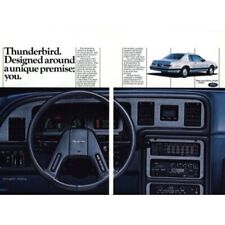 1985 Ford Thunderbird 2 Page Designed Around You Print Ad vintage 80s picture