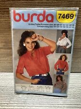 BURDA 7469 MISSES Size 10-40 BLOUSES SEWING PATTERN Vintage picture