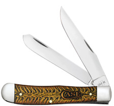 Case XX Knives Trapper Golden Pinecone 81800 Stainless Steel Pocket Knife picture