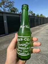 Vintage Was-Cott Junior Dry Ginger Ale ACL Soda Bottle Tazewell, VA Virginia picture