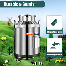 60L Stainless Steel Milk Can Made of Heavy-gauge for Heavy Restaurant Use USA picture