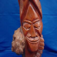 Vintage Carved Wood Nassau 1970s Tribal Tiki Creole Island Folk Art picture