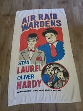 AIR RAID WARDEN 1943 MOVIE POSTER TOWEL  RARE HTF BEACH LAUREL & HARDY Vintage  picture