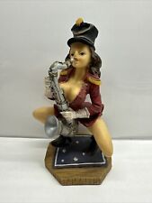 Saxophone Player Girl Figurine 6” picture