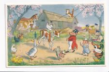 Vintage Postcard The Farmyard Circus by Molly Brett picture