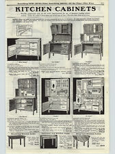 1922 PAPER AD Kitchen Cabinets Cupboards Hoosier Type Oak Flour Bin + picture
