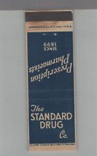 Matchbook Cover - The Standard Drug Co. picture