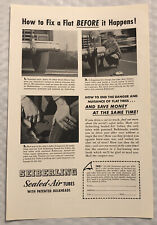Vintage 1949 Seiberling Tubes Original Print Ad - Fix A Flat Before It Happens picture