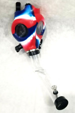 MULITI COLOR HIGH QUAITY SILICONE GAS MASK SMOKING HOOKAH PIPE picture
