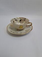Rare Vintage Winterling Marktleuthen Bavaria Gold Fine China Tea Cup, Saucer Set picture