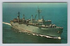 USS Samuel Gompers, Ship, Transportation, Antique, Vintage Souvenir Postcard picture