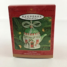 Hallmark Keepsake Christmas Tree Ornament Cozy Home Teapot Vintage New 2001 picture