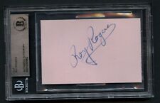 Roy Rogers signed autograph auto 2x3.5 cut The King of the Coyboys BAS Slabbed picture