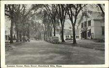 Marshfield Hills MA Main St. c1940s Postcard picture