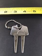 Vintage Golfaide Tag Divet Fixer Keychain Key Ring Chain Hangtag *115-G picture