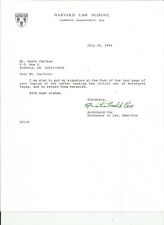 TLS typed letter signed from ARCHIBALD COX mentions the WATERGATE TAPES  picture