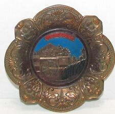 Vintage Tennessee Old Grist Mill Souvenir Metal Ashtray Plaque picture