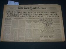 1940 MAY 16 NEW YORK TIMES - GREAT BATTLE FLUCTUATES ON 60 MILE FRONT - NP 3609 picture