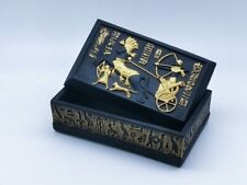 Rare Ancient Egyptian Jewelry Box Depicting Ramses II Riding His Chariot picture
