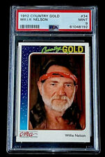 WILLIE NELSON RARE 1992 Sterling CMA Country Gold  MINT LOW POP PSA 9 picture