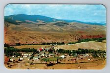 Dubois WY-Wyoming, Panorama of Dubois, Antique Vintage Souvenir Postcard picture