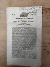 August 1851 Monthly Extraction American Bible Society August. John Adams  picture